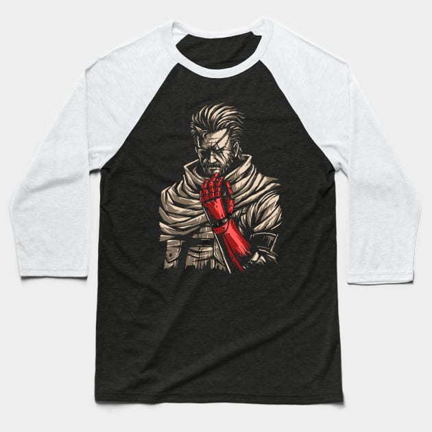 Big Boss - Metal Gear Solid V Baseball T-Shirt by nikmatiaja